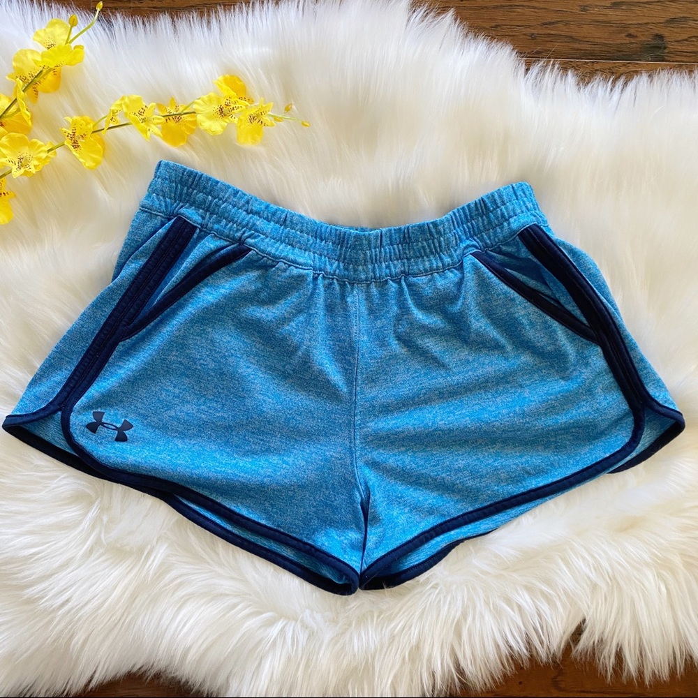 Under Armour Blue Heatgear running shorts sz s